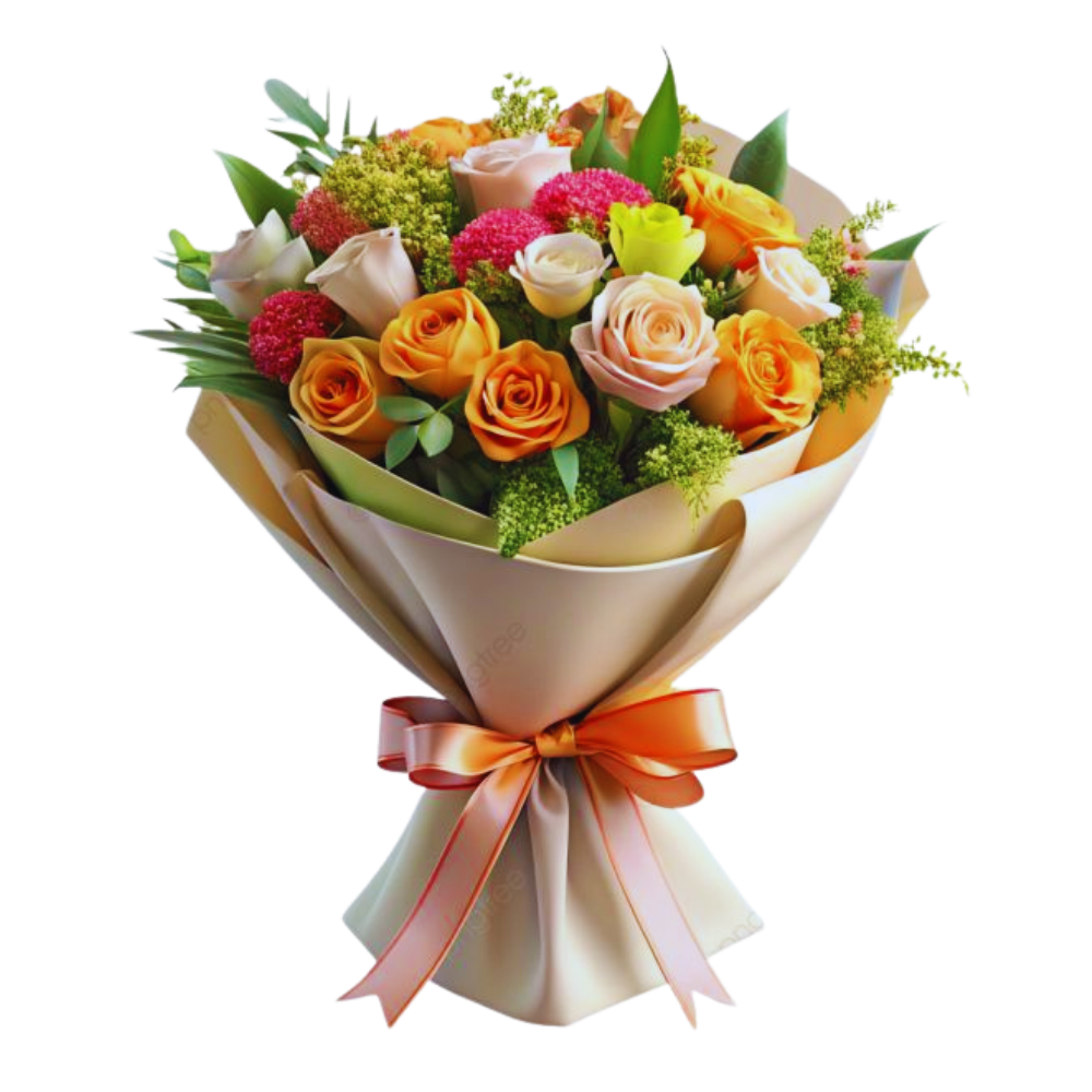 باقة ورد ابيض